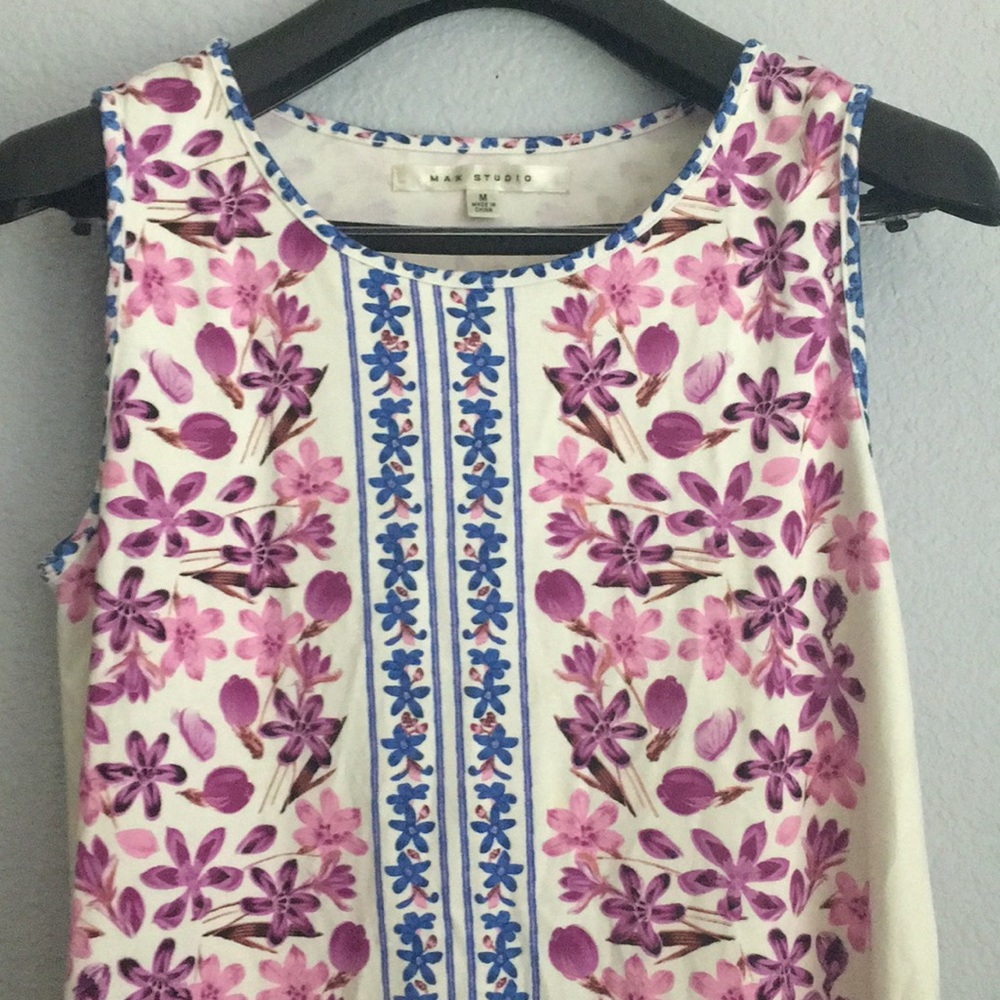 Max Studio floral shift dress